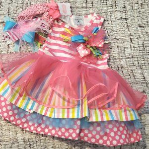 Mud Pie Baby Birthday Party Tutu Dress